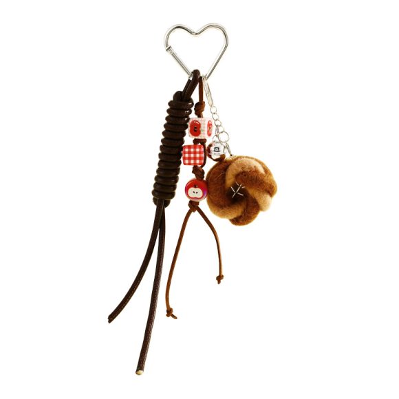 Felt Bread Keychain Accessories Schoolbag Pendant Small Jewelry - Image 6