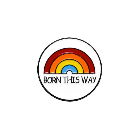 Women's Fashion English Letter Rainbow Love Alloy Drip Badge - Image 6