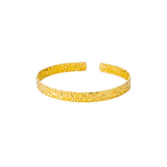 Simple Pleated Pattern Opening Bracelet Women - Image 7