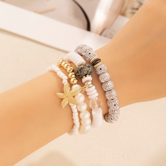 4 PCs Ethnic Pearls Elastic String Xingyue Bodhi - Image 4