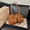 Maillard Brown Vintage Boston Shoulder Bag