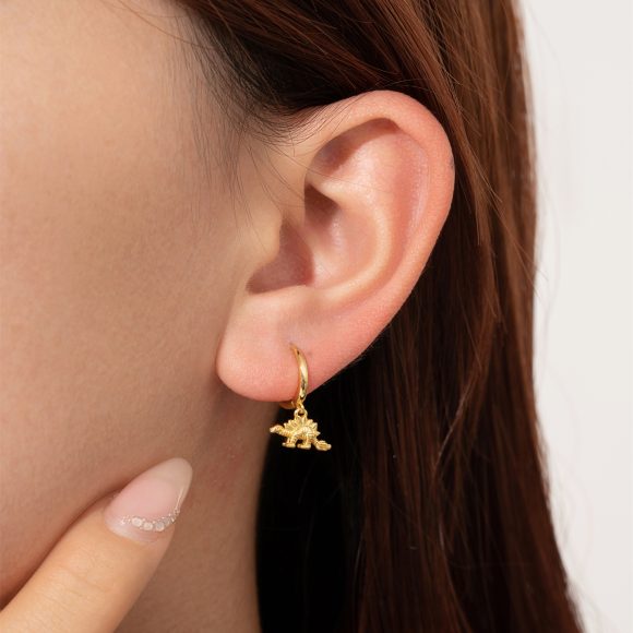High-grade European And American Fashion Cool S925 Sterling Silver Dinosaur Ear Ring - Image 5