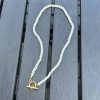 New Stainless Steel Pearl OT Buckle Necklace - Image 6