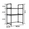 Multi-functional Kitchen Microwave Oven Storage Double-layer Kitchen Seasoning Rack - Image 2