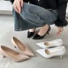 Spring And Autumn Pumps Tight Shallow Mouth All-Match Pointed Stiletto Heel
