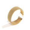 Women's Wire Embossed Titanium Steel Bracelet - Image 5