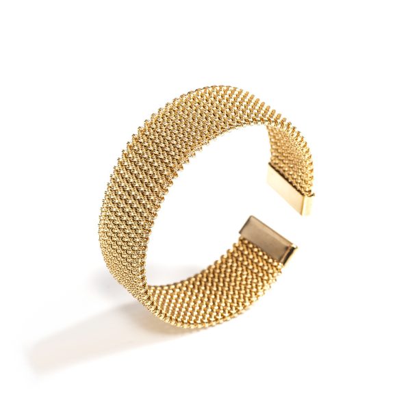 Women's Wire Embossed Titanium Steel Bracelet - Image 5