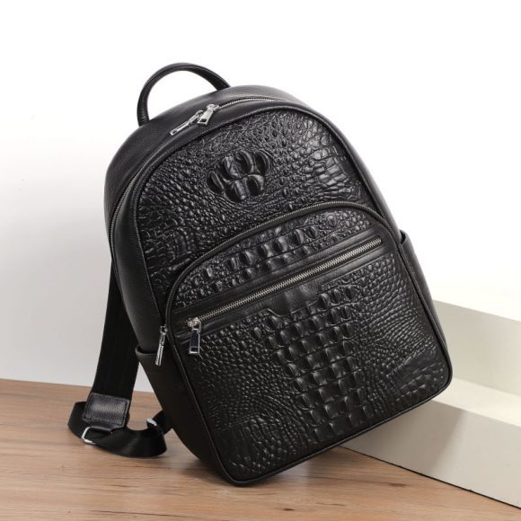 Backpack Fashion Travel Men's Leather Backpack - Image 4
