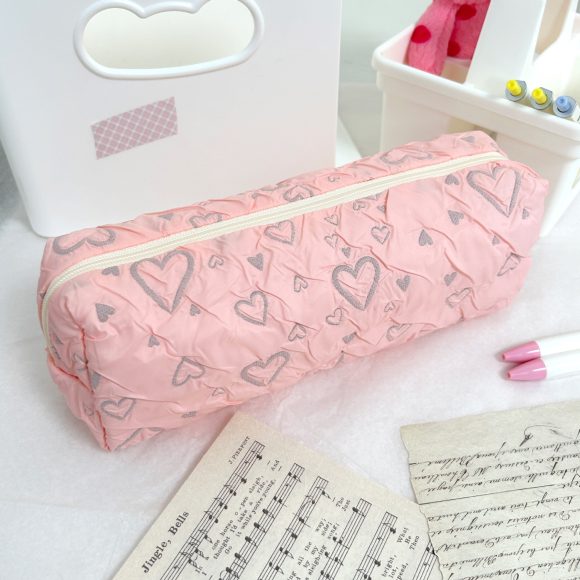 Large Capacity Love Heart Pencil Case Good-looking Girl Heart - Image 4