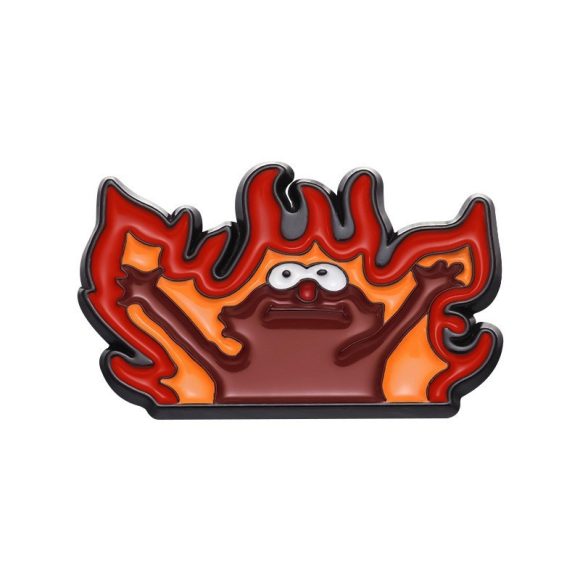 Flame Frog Small Yellow Duck Frog Shape Irregular Alloy Brooch - Image 10