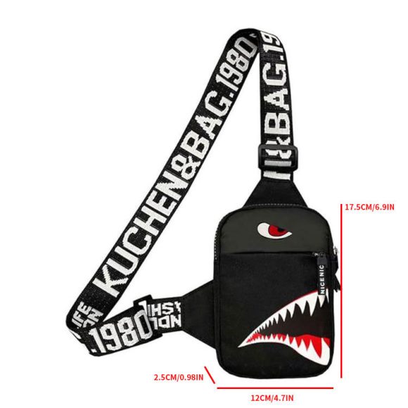 Men's Outdoor Travel Color Graffiti Shoulder Bag - Image 2