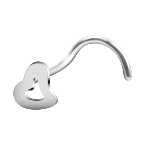 New European And American Love Nose Stud Stainless Steel S-shaped Corner Nose Ring - Image 7