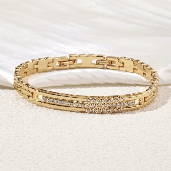 Japanese And Korean Simple Temperament Micro Inlaid Zircon Bracelet - Image 7