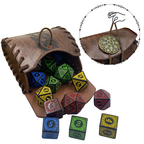 Medieval Small Square Bag Nordic Viking Style Retro COSPLAY Props - Image 6