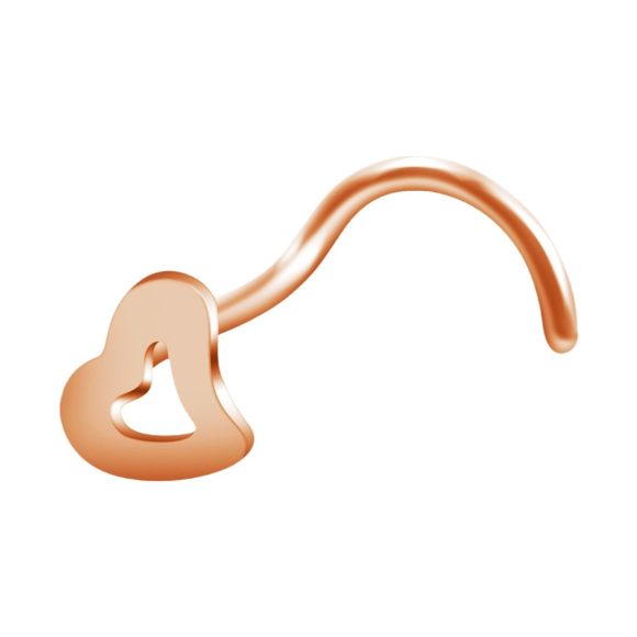 New European And American Love Nose Stud Stainless Steel S-shaped Corner Nose Ring - Image 4