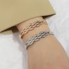 Japanese And Korean Simple Temperament Micro Inlaid Zircon Bracelet - Image 2