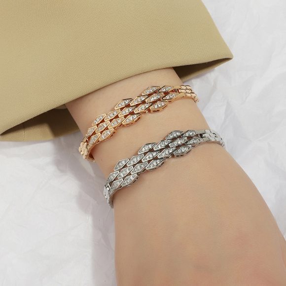 Japanese And Korean Simple Temperament Micro Inlaid Zircon Bracelet - Image 2