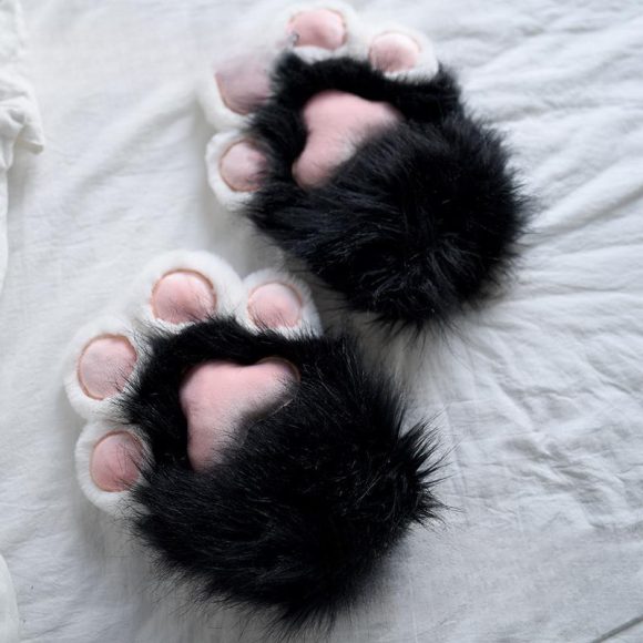 Women's Fashionable Warm Fleece-lined Cat's Paw - Image 5