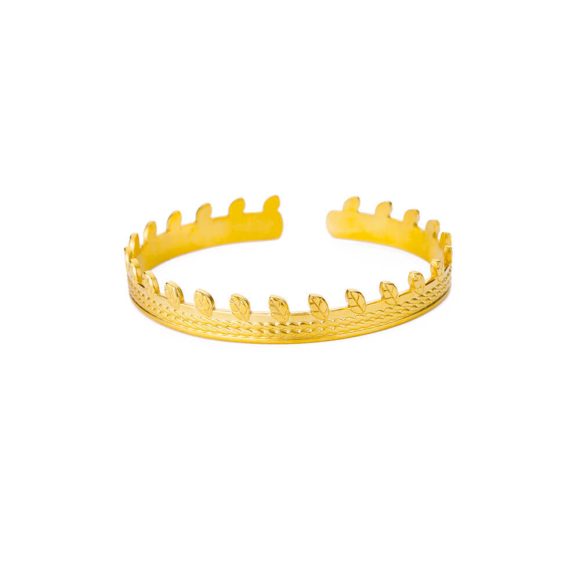 Simple Pleated Pattern Opening Bracelet Women - Image 5