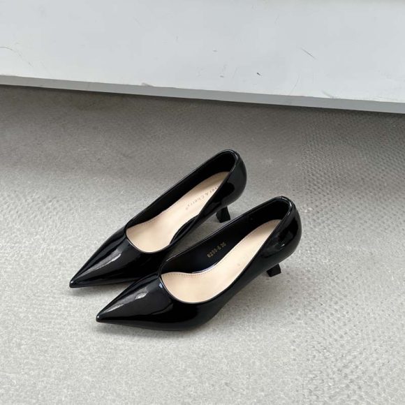 Spring And Autumn Pumps Tight Shallow Mouth All-Match Pointed Stiletto Heel - Image 3