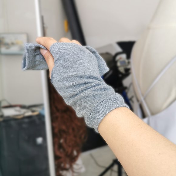 Men's And Women's Autumn And Winter Thin Spring And Summer Cotton Half Finger Sports Fingerless Gloves - Image 3