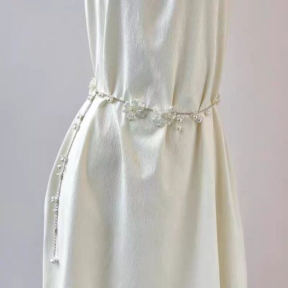 Super Fairy Tassel Flower Pearl Waist Chain Niche High-grade Personality All-match - Image 5