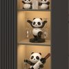 Panda Red Wine Rack Decoration Wine Cabinet Combination Light Luxury - Image 7