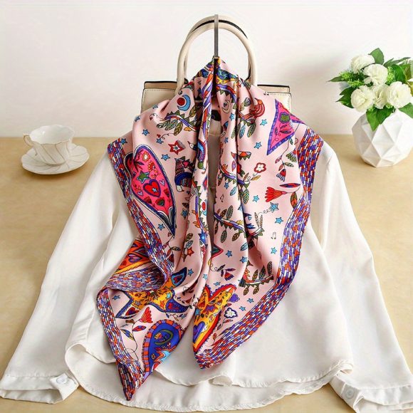 Large Kerchief Women's Spring And Autumn Fashion Printing - Image 8