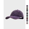 Retro Solid Color Corduroy Cap For Men And Women - Image 2