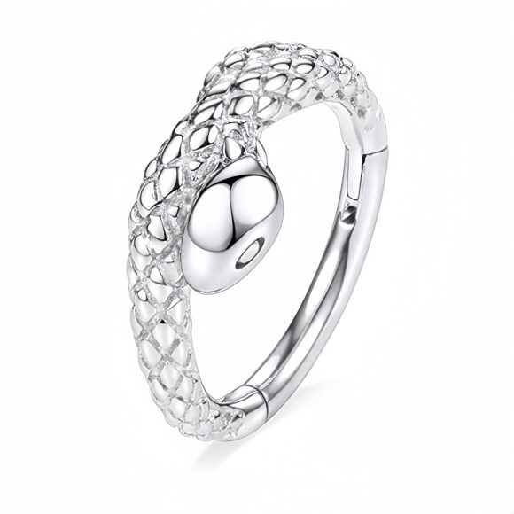 Personality Simulated Snakes Exquisite Stainless Steel Casting Nose Ring - Image 6