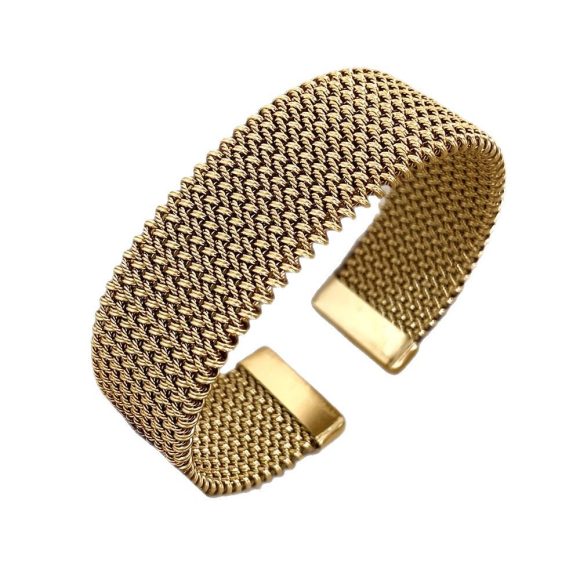 Women's Wire Embossed Titanium Steel Bracelet - Image 7