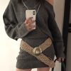 Bohemian Wide Woven Belt Women - Image 4