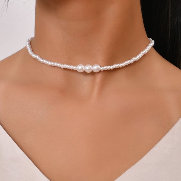 Trend Elegant Jewelry Wedding Big Pearl Necklace For Womenim - Image 7