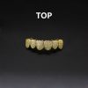 Hip Hop Tooth Socket Copper Zircon Micro British Real Gold Non-fading Tooth Decoration - Image 6