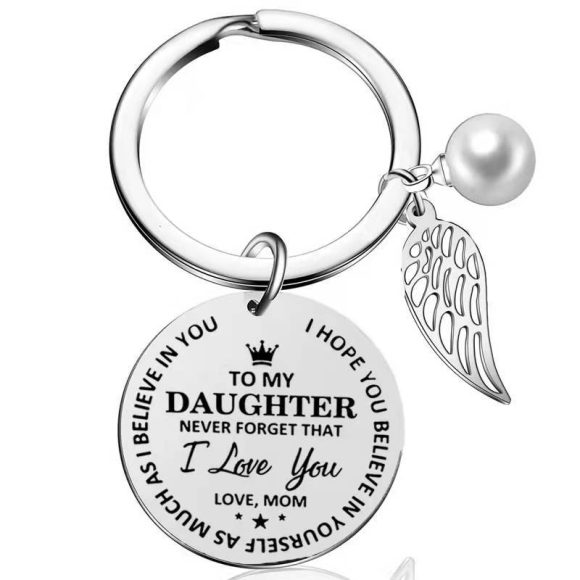 Birthday And Holiday Inspirational Keychain For Son And Daughter From Father And Mother - Image 4