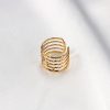 Titanium Steel 18K Multi-layer Casting Ring - Image 2