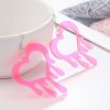 European And American Colorful Love Valentine's Day Gradient Fashion Sweet Acrylic Earrings - Image 2