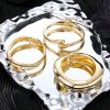 Women's Exaggerated Metal Glossy Surface Bracelet - Image 8