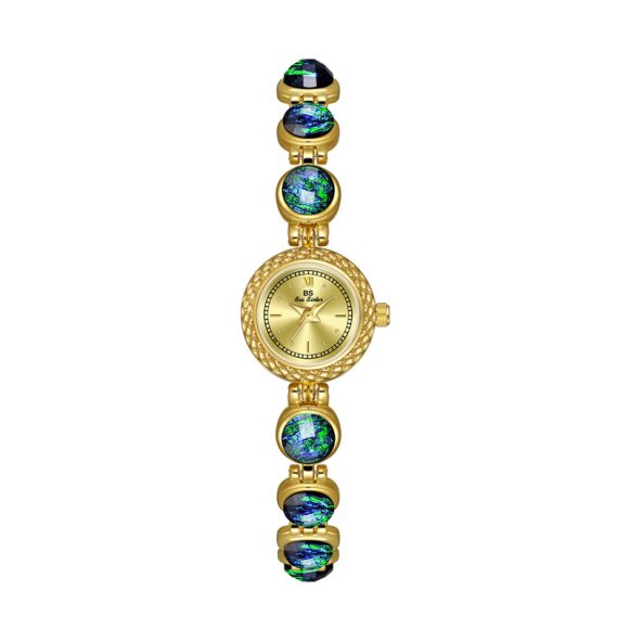National Style Mid-ancient Light Luxury Malachite Bracelet Watch - Image 5