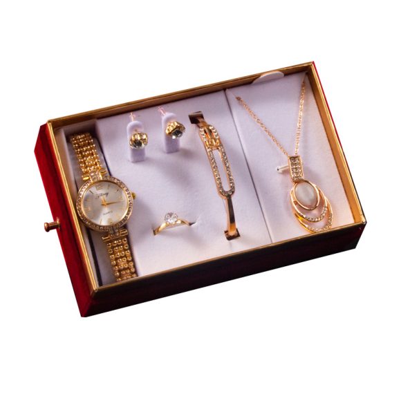 Goddess Festival With Hand Gift Set Watch Bracelet Necklace Ear Stud - Image 5