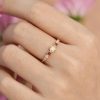 S925 Sterling Silver Diamond Round Ring For Women