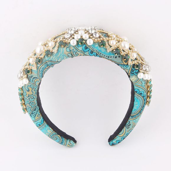 New European And American Style Exaggerated Sponge Baroque Headband - Image 3