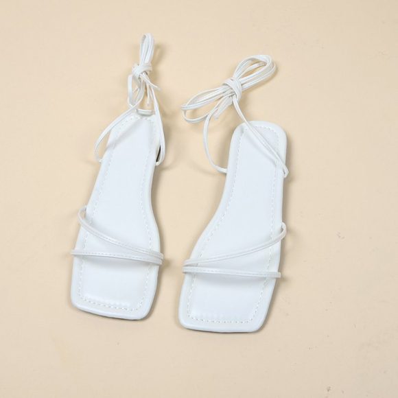 European And American Ankle Ring Bandage Cloth Flat Sandals Women's Summer - Image 8