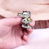 I Want To Pet Every Cat Enamel Pin Cat Lover Badge