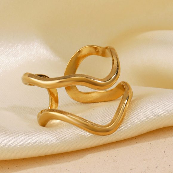 Personalized Line Design Popular Simplicity Style Stainless Steel Shaped Ring For Women - Image 7