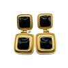 Antique Necklace Earrings Classic Black Enamel Necklace Suit - Image 6
