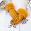 Thermal Touch Screen Fleece-lined Thick Suede Gloves - Image 10