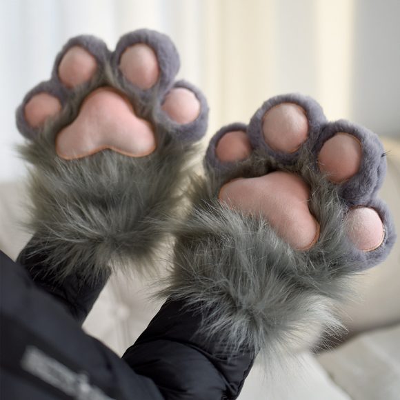 Women's Fashionable Warm Fleece-lined Cat's Paw - Image 3