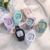 Cute Silicone Trendy Luminous Sports Student Square Good-looking Watch - Image 8