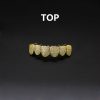 Hip Hop Tooth Socket Copper Zircon Micro British Real Gold Non-fading Tooth Decoration - Image 3